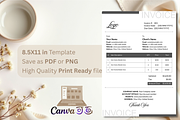 Editable Canva Invoice Template, a Stationery Template by AwaisTheTechie (Thumbnail 2 of 5)