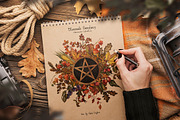 Blessed Samhain Watercolor Set, an Animal Illustration by Fluffy Unicorn (Thumbnail 3 of 14)