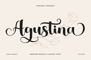 Agustina, a Handwritten Font by Mozatype (Thumbnail 1 of 10)