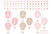 Pink Hot Air Balloons & Patterns, an Illustration by Amanda Ilkov (Thumbnail 4 of 5)