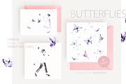 Butterflies, a Person Illustration by Knysh Ksenya (Thumbnail 2 of 9)