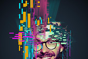 Vibrant Glitch Photo Effect Bundle, an Action Add-On by Photoshop Action (Thumbnail 2 of 46)