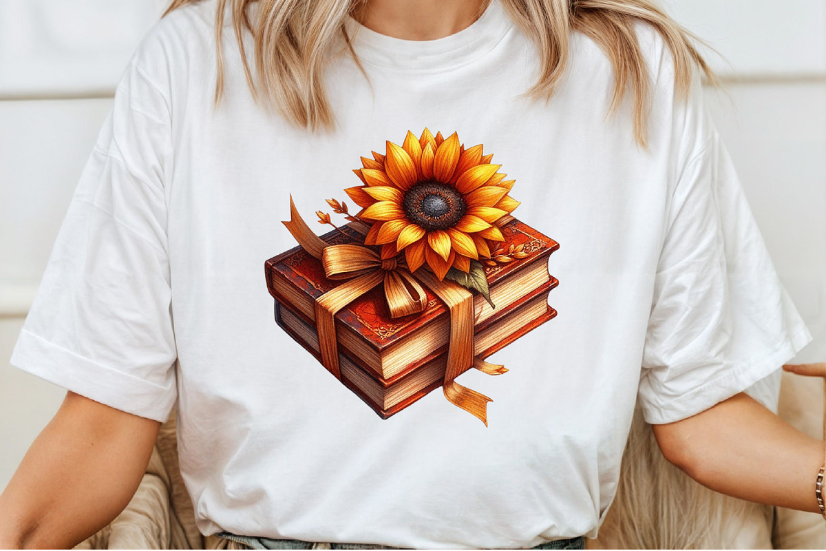 Autumn Bow Book Stack Clipart, an Illustration by Pixels.Craft (Photo 4 of 7)