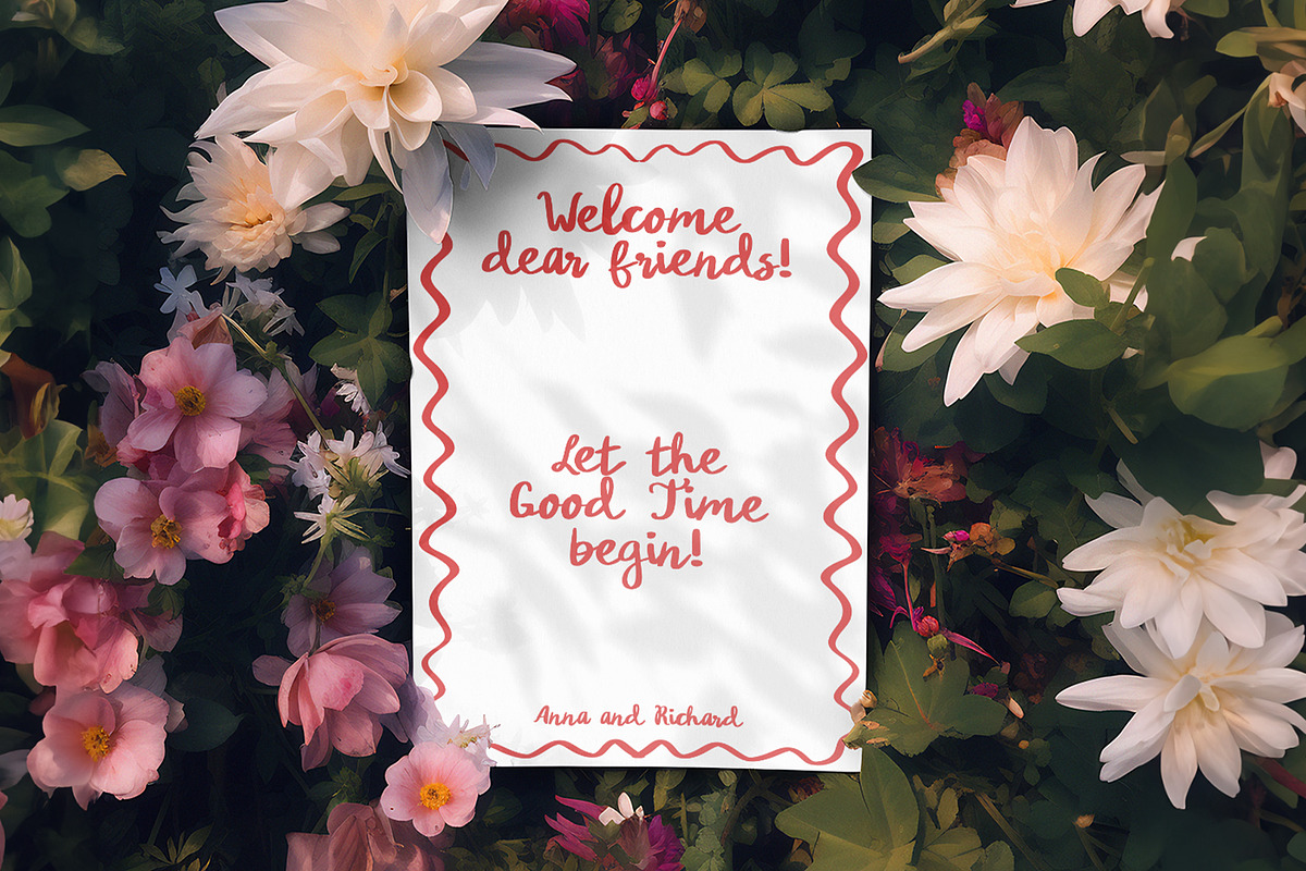 Banana Pudding handwritten font duo, a Handwritten Font by BilberryCreates (Photo 9 of 9)