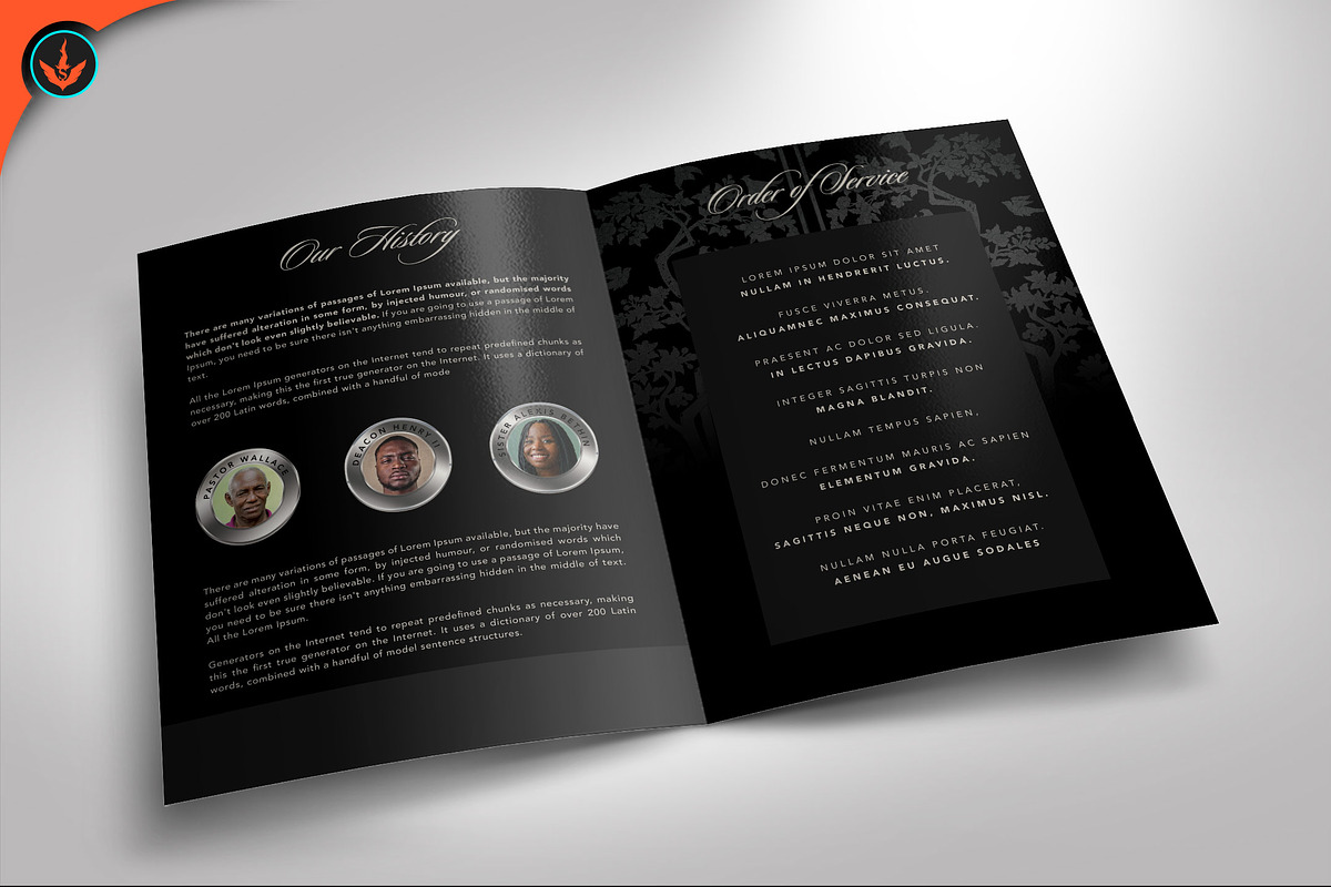 Black and Silver Pastor Anniversary, a Brochure Template by SeraphimChris (Photo 2 of 6)