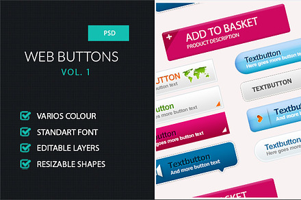 Web buttons Vol. 1