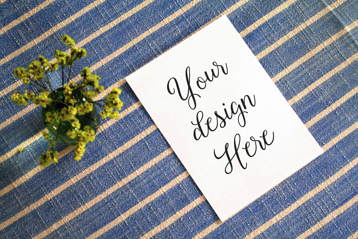Styled A7 Invitation Mockup, an Invitation Template by Prim + Pretty Creative (Photo 1 of 4)