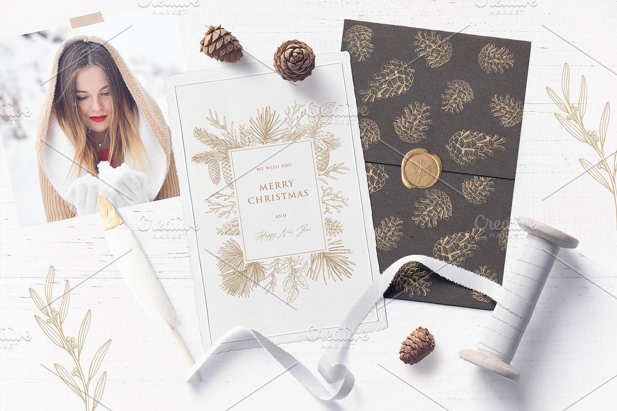 Christmas hand drawn set, a Decorative Illustration by Ekaterina (Photo 4 of 16)