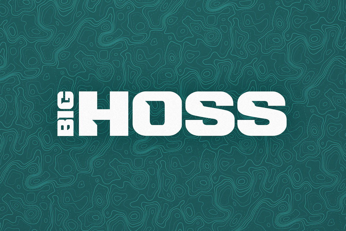 Big Hoss Display Font, a Font by dedpixel supply co. (Photo 1 of 7)