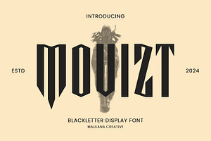 Movizt Blackletter Display Font