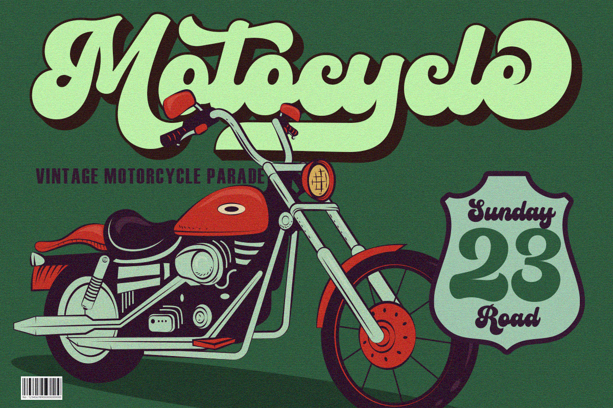 Mafhea - Vintage Retro Font, a Script Font by Letter Fresh (Photo 8 of 12)