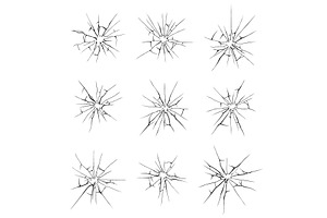 Glass crack broken texture, a Texture Illustration by Things for designers