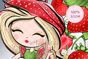 Strawberry Clipart, an Illustration by Masha  Studio (Thumbnail 9 of 10)