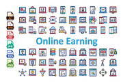 Online Earning Vector Icons, an Icon by Vector Portal (Thumbnail 1 of 6)