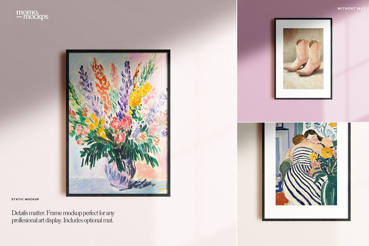 DIN A Black Wood Frame Mockup PSD, a Household Mockup by momomockps (Photo 2 of 9)