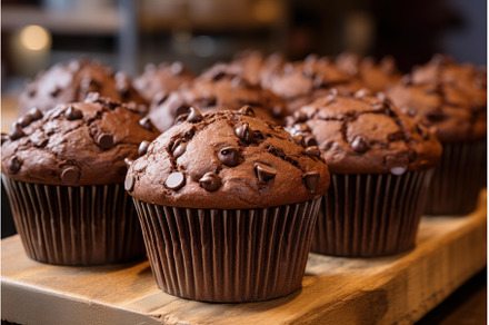 Sweet Chocolate muffins dessert, a Food & Drink Photo by Ylivdesign