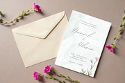 Mint-green watercolor Invitation, an Invitation Template by cmatworks (Thumbnail 1 of 4)