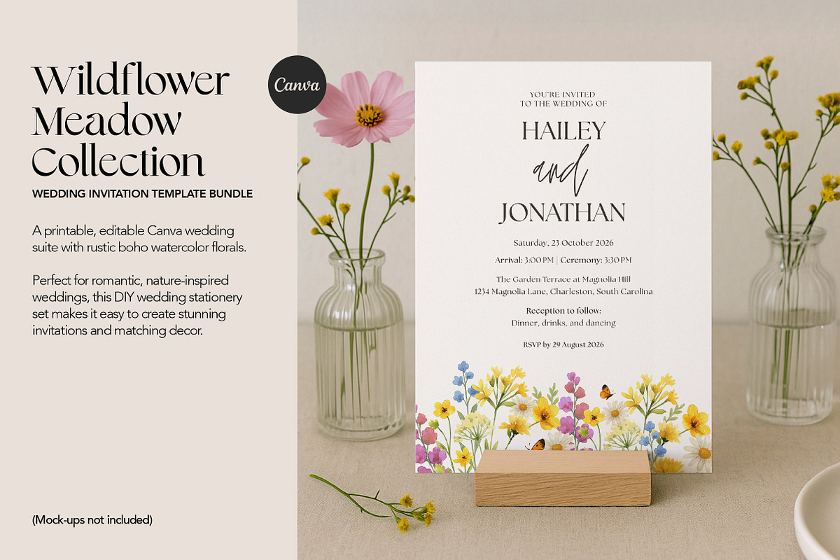 Wildflower Wedding Templates preview 2
