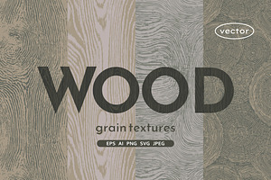 Wood Grain - Seamless Textures, a Texture Graphic by InaCorart
