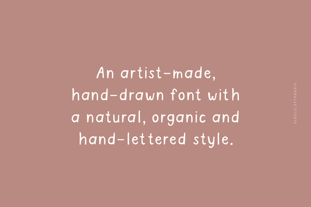 Handmade | A hand-drawn font, a Handwritten Font by Sierra Lee Studio (Photo 2 of 8)