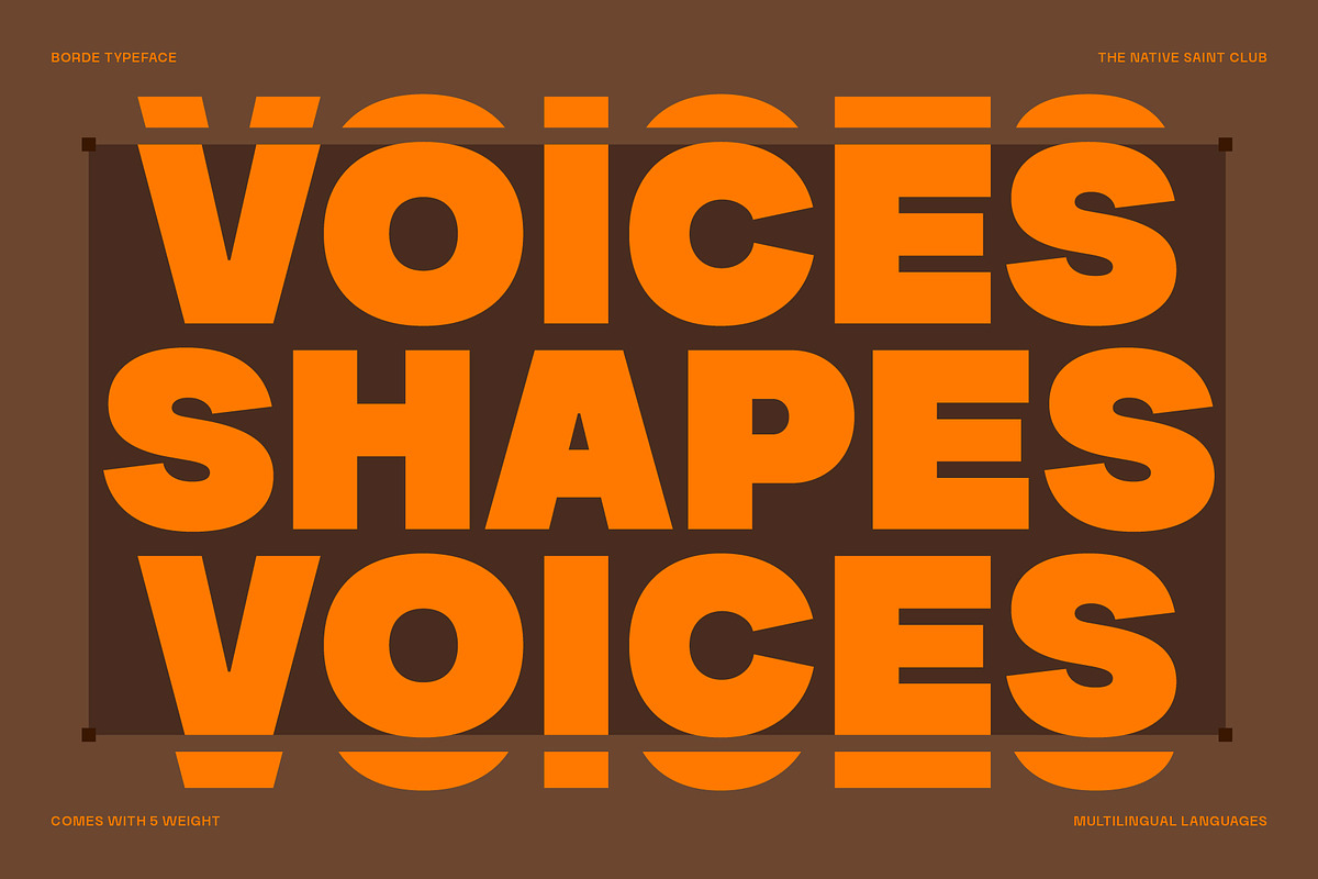 Borde - Brutalist Sans, a Sans Serif Font by The Native Saint Club (Photo 11 of 14)