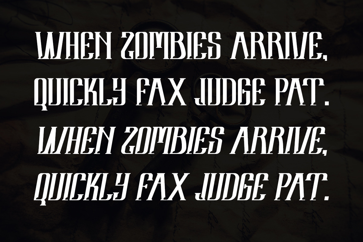 Croack Serif Display Font, a Serif Font by IHDSTD (Photo 4 of 5)