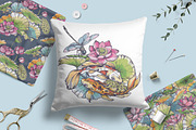Lotus, Koi, Dragonflies. Vector Set, a Pattern Graphic by Molly art (Thumbnail 13 of 14)