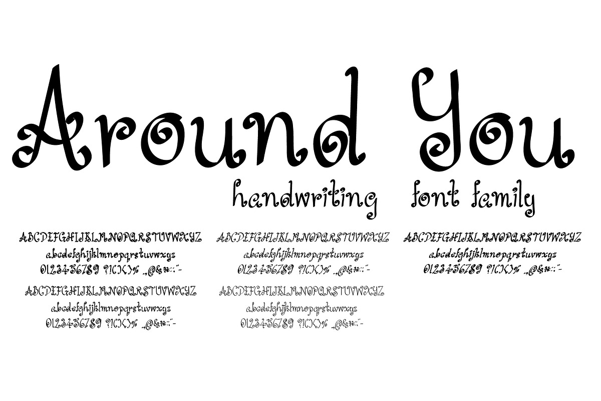 Handwritten Font Bundle preview 6