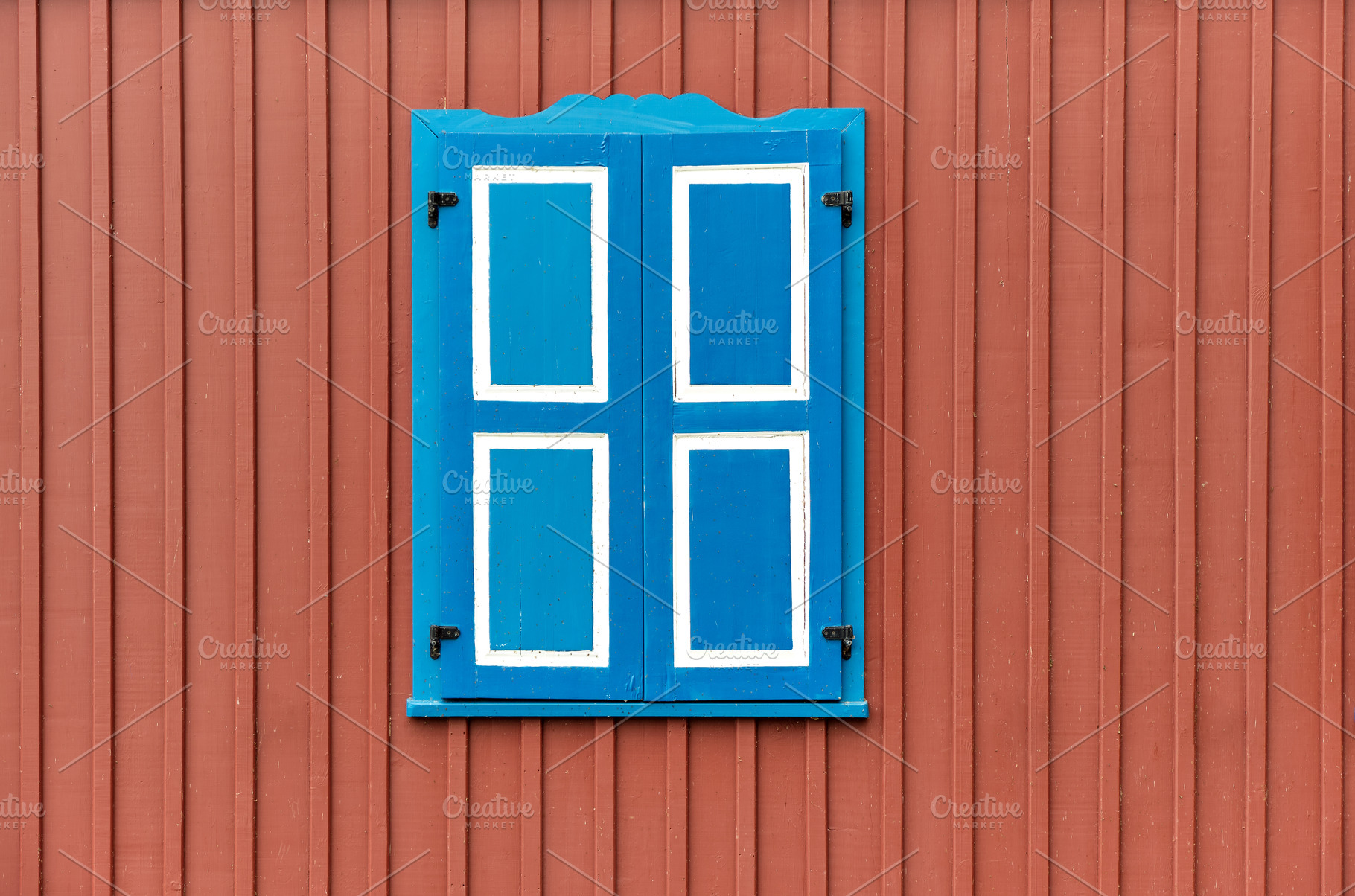Building with closed window shutters, an Architecture Photo by BOOCYS