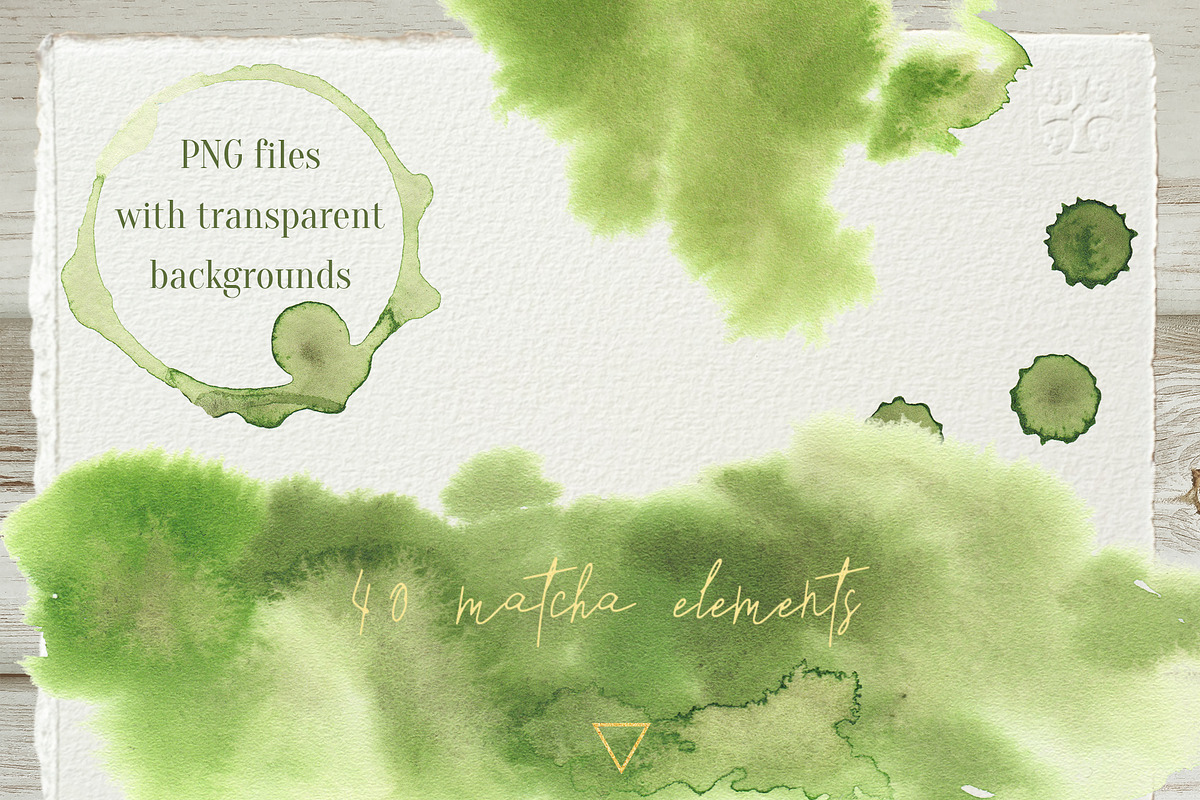 Matcha Green And Golden Watercolor, a Food Illustration by Cat In Colour (Photo 3 of 7)