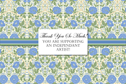 William Morris Blue & Green Pattern2, a Pattern Graphic by RachelStudio (Thumbnail 10 of 10)