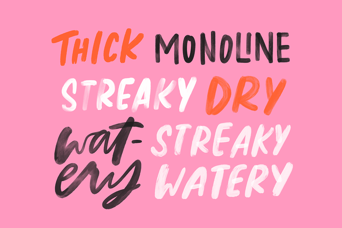 6 Paint Brushes for Lettering, a Brush Add-On by jillian.adriana (Photo 2 of 4)