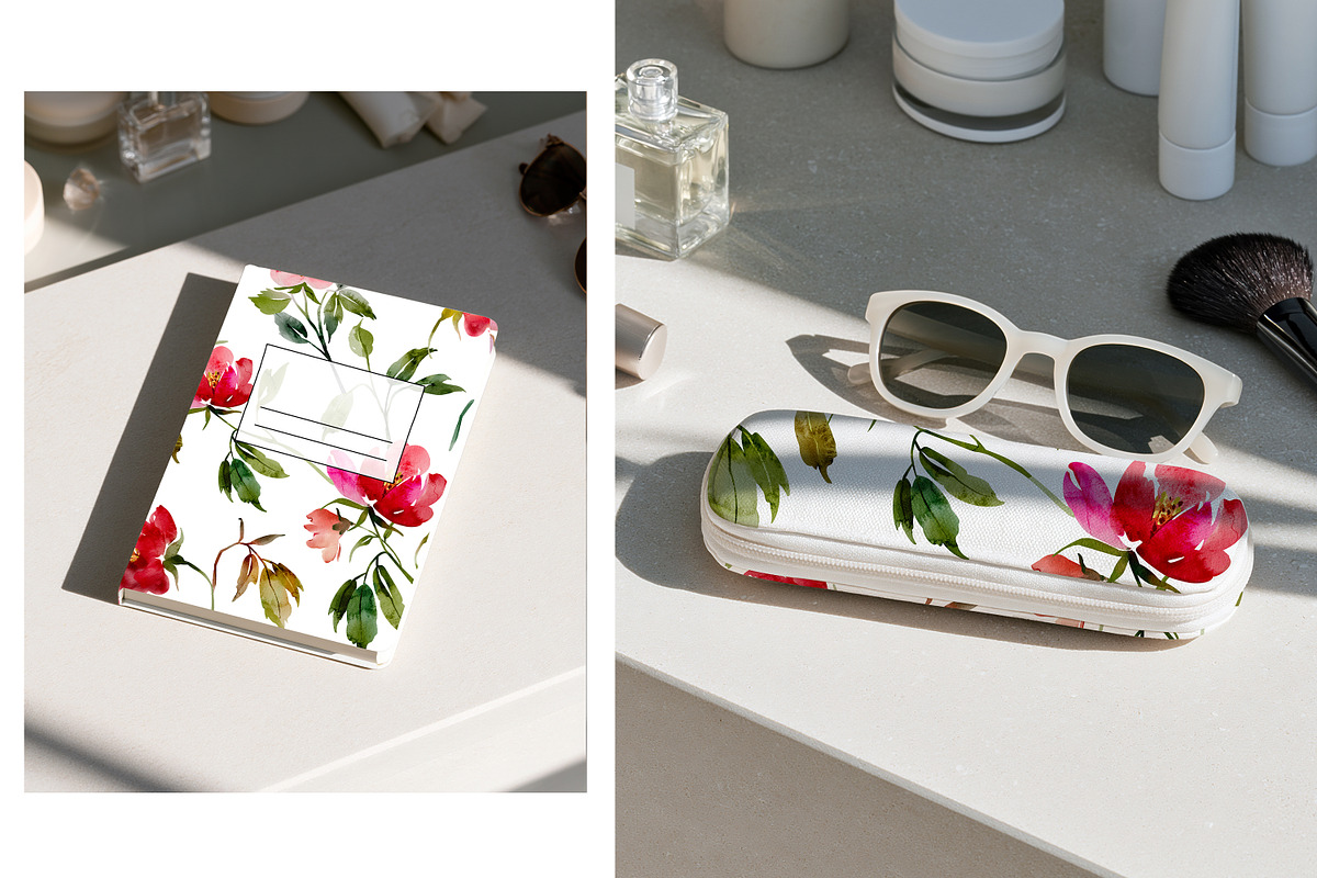 Watercolor Floral Pattern, a Pattern Graphic by PROTEA Watercolor Studio (Photo 7 of 9)