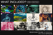 12 Photo Effect Templates, a Layer Style Add-On by iDoodle Studio (Thumbnail 2 of 6)