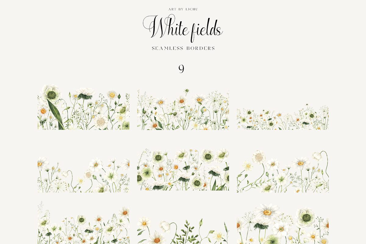 White Fields wildflowers flora, an Education Illustration by LiChu Art (Photo 9 of 12)