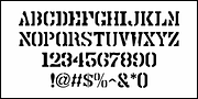 Container Stencil JNL, a Font by Jeff Levine Fonts (Thumbnail 3 of 5)