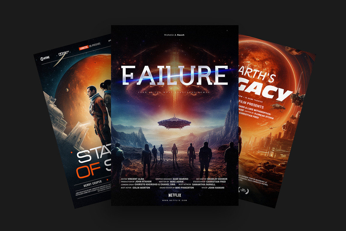 Science Fiction Movie Posters, a Templates & Theme by Pixflow (Photo 2 of 7)
