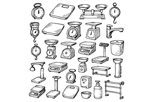 Weighing Scales Collection, an Object Graphic by RT Studio