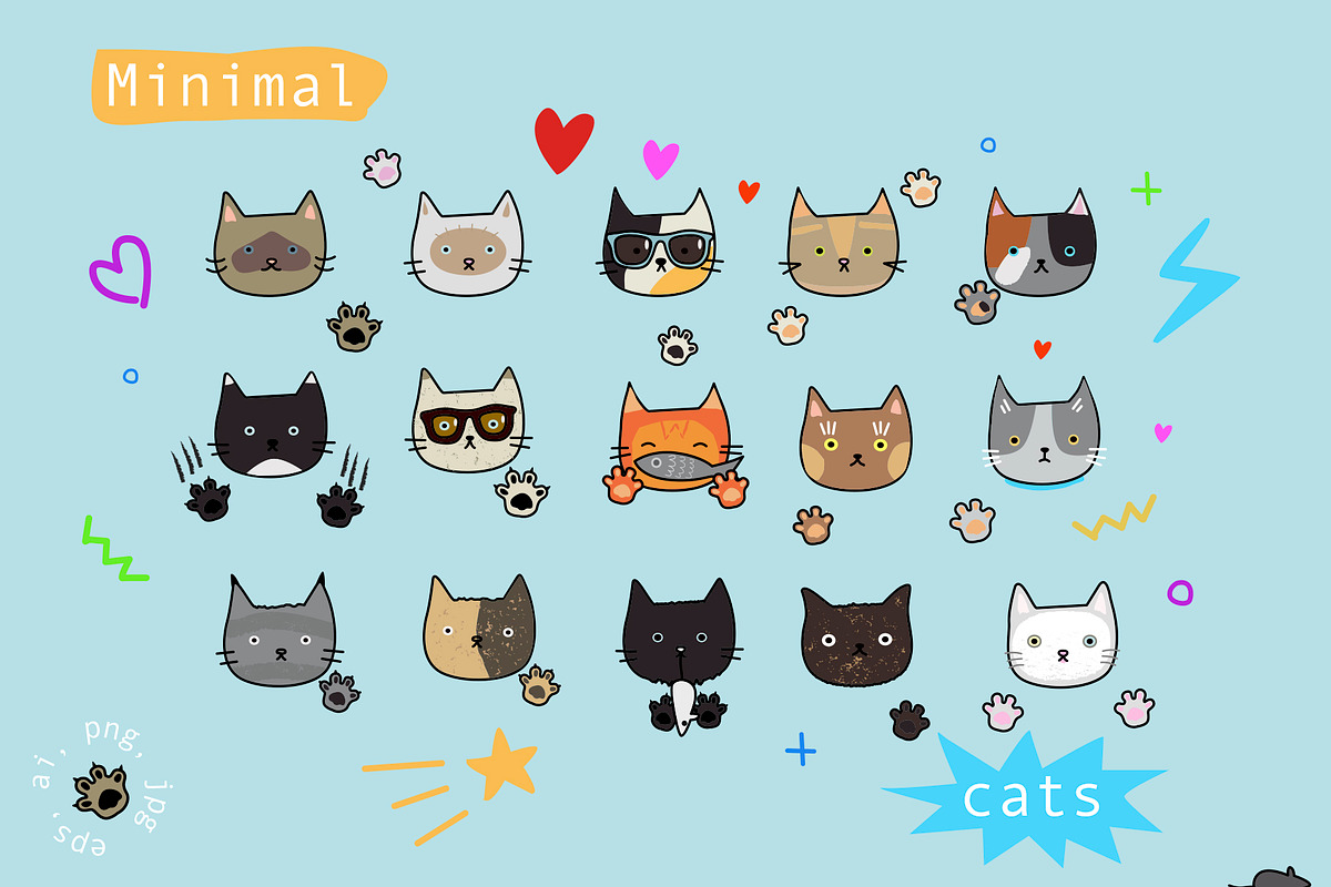 Minimal cats, an Animal Illustration by Alena (Photo 1 of 3)