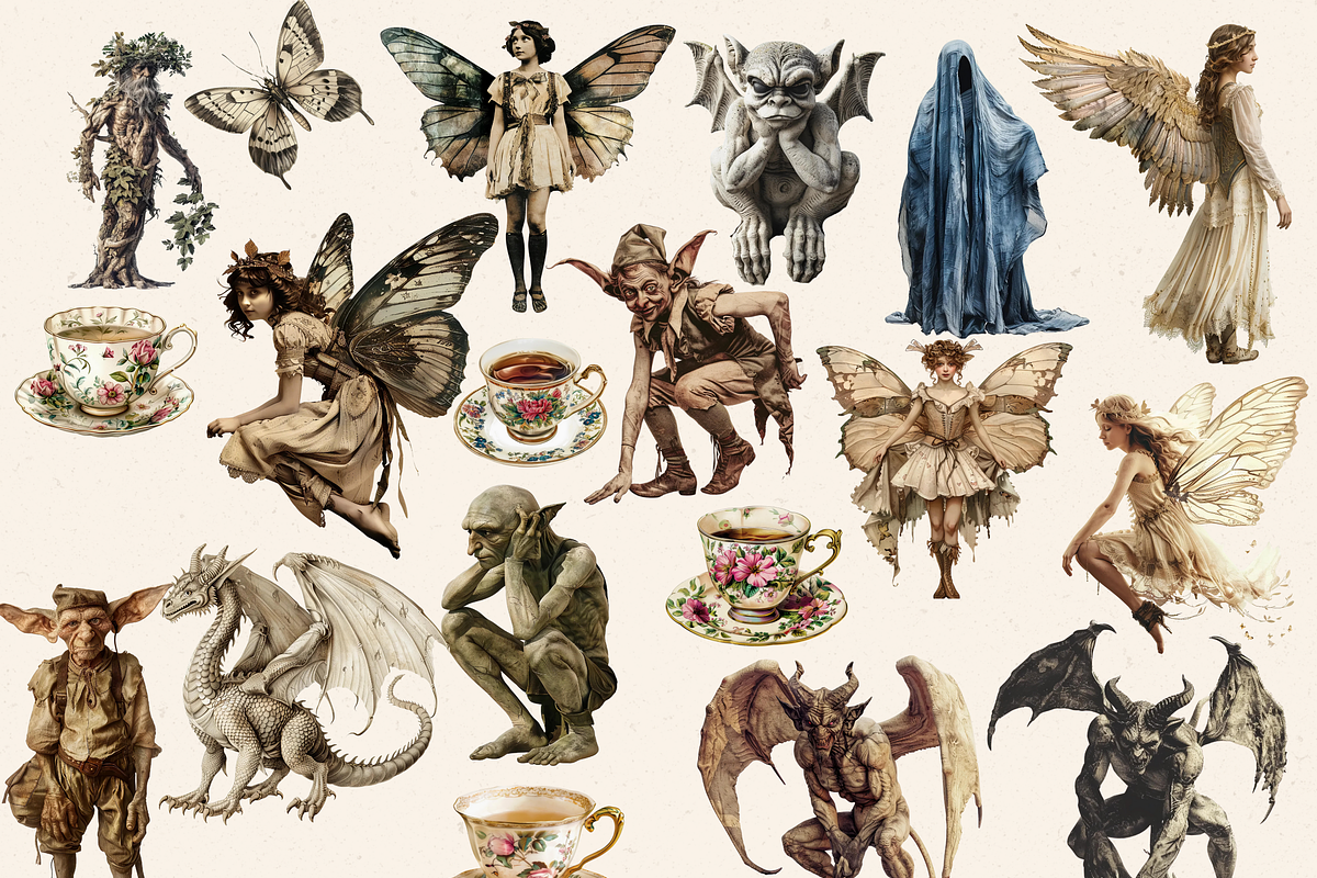 REALISTIC FAIRIES AND CREATURES PACK, a Person Illustration by Daring Digies (Photo 5 of 10)