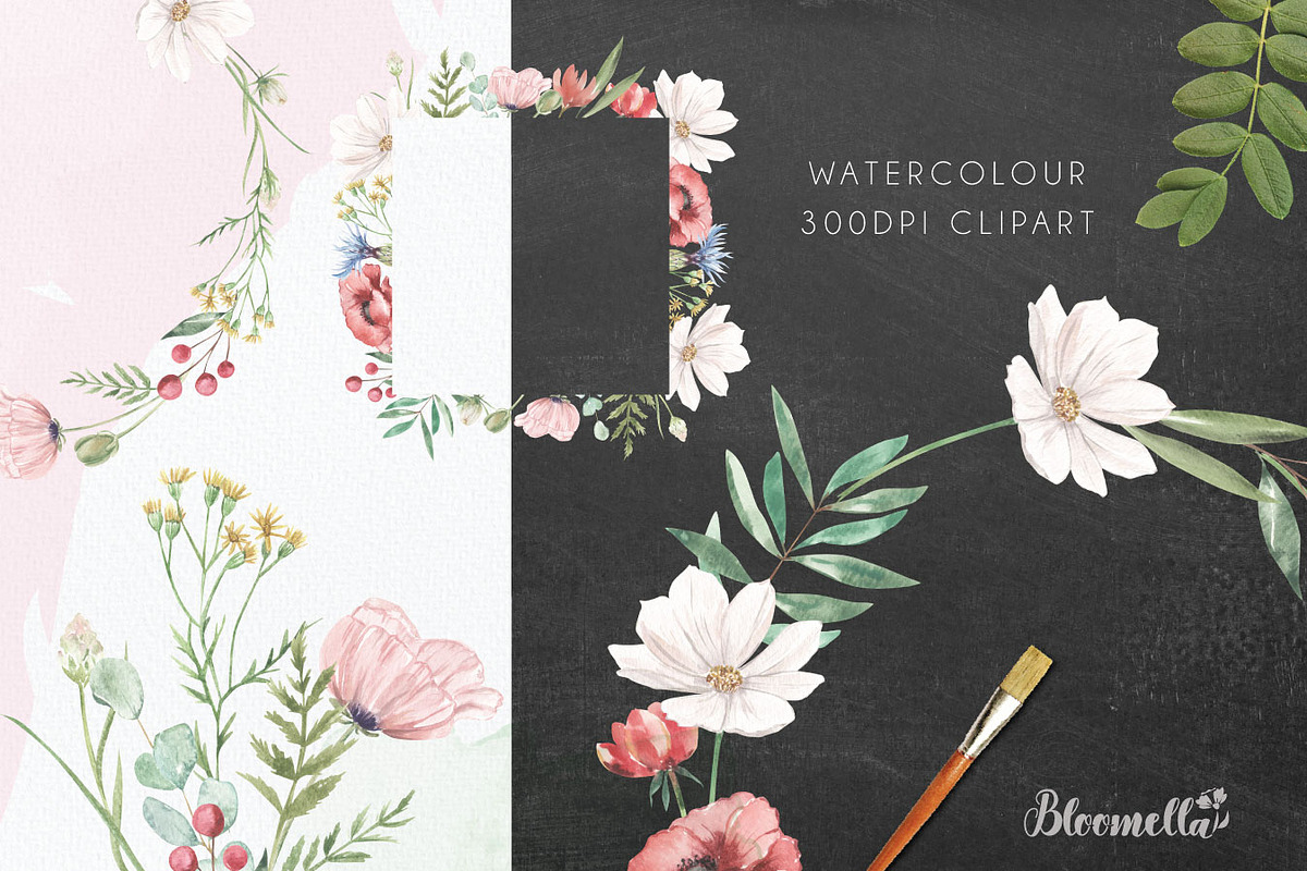 Wildflower Florals Poppies Flowers, an Object Graphic by Bloomella (Photo 7 of 7)