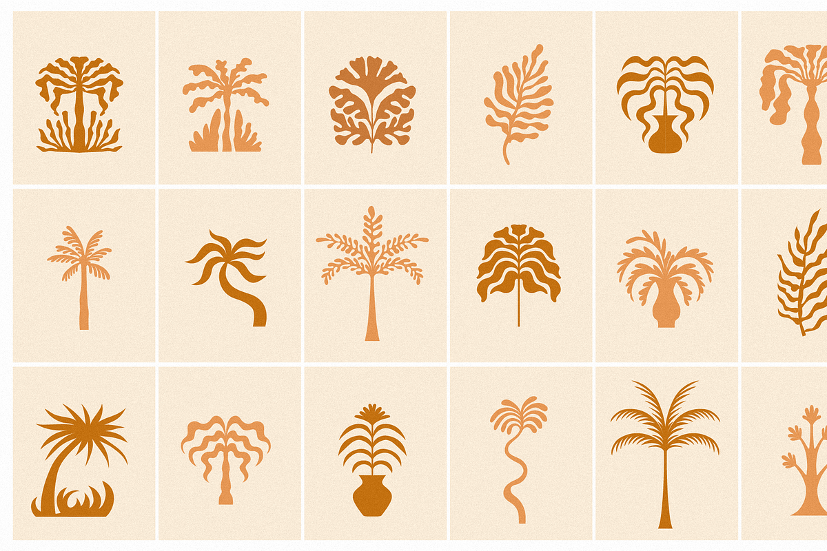 Sunny palms, elements and prints, a Graphic by venimo (Photo 7 of 10)