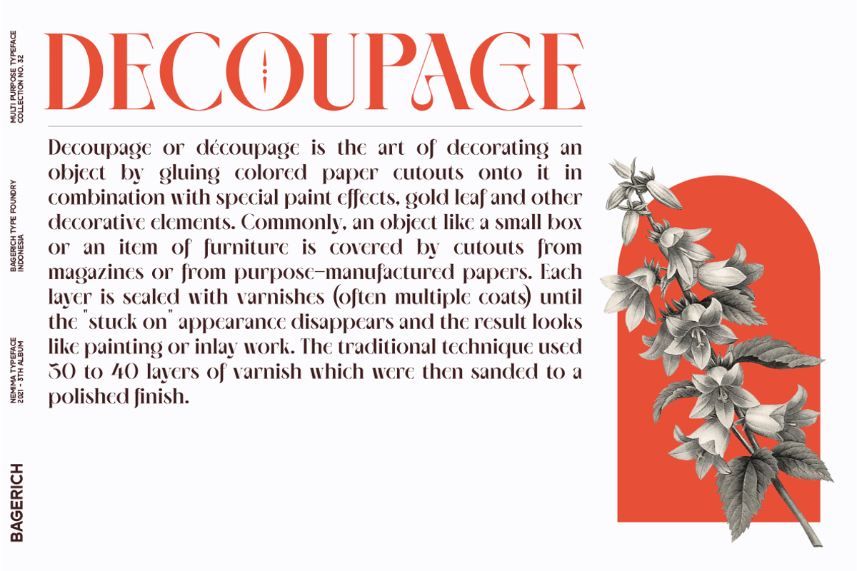 NEIMA, a Serif Font by Bagerich Type Foundry (Photo 6 of 15)