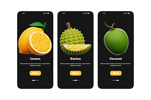 Fruit 3D Icons