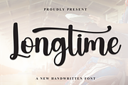 Longtime | Script Font, a Handwritten Font by Scratchones (Thumbnail 1 of 9)