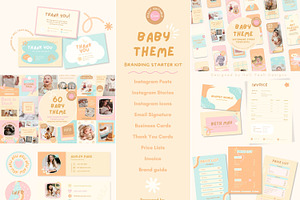 Baby Theme Branding Starter Kit, a Branding & Logo Template by Hell Yeah Designs