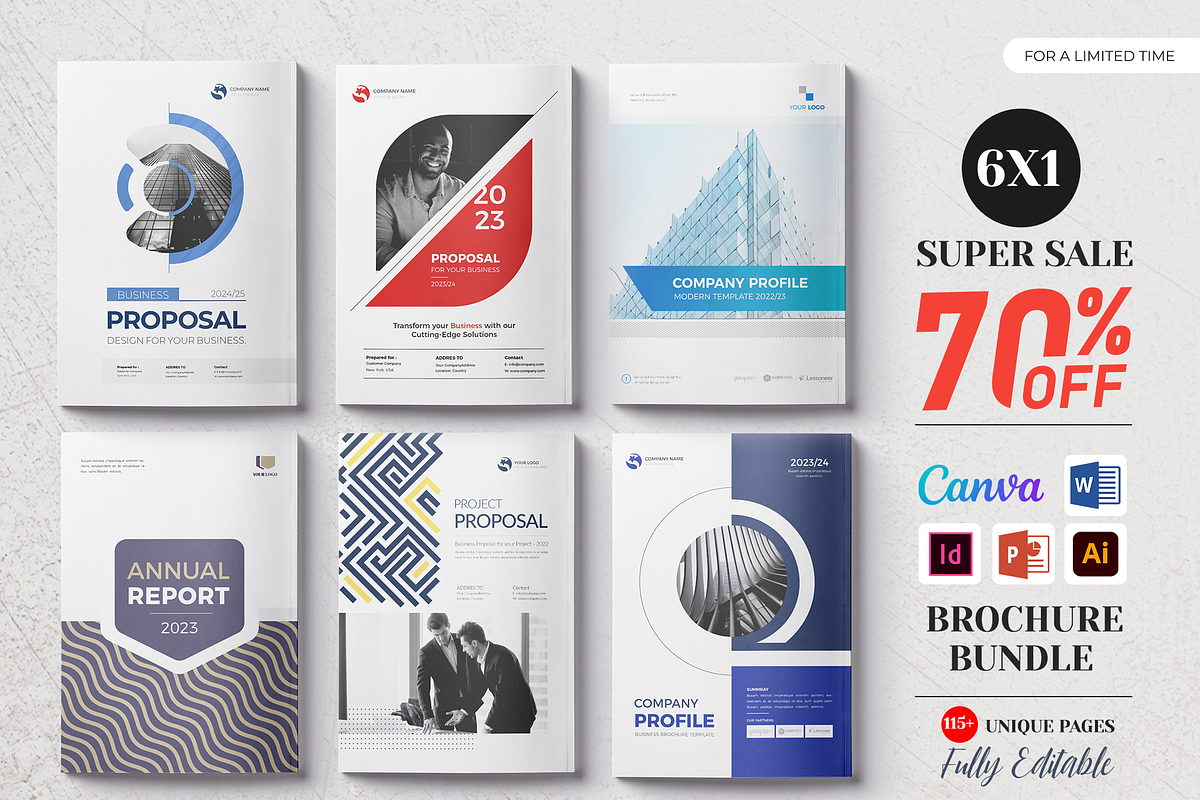 Brochure Bundle, Canva, Word, PPT, a Brochure Template by Template Zone (Photo 1 of 24)