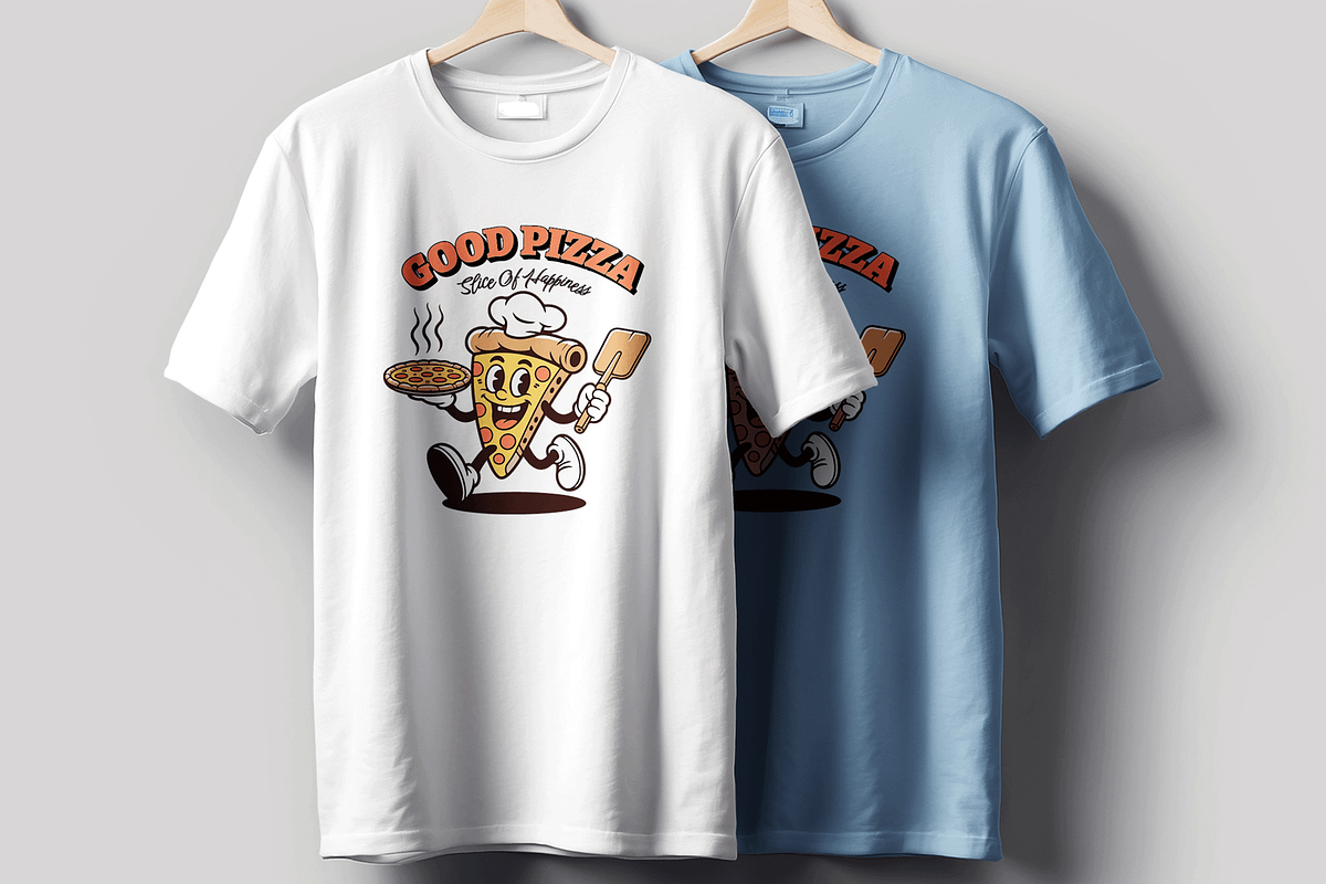 Funny Pizza Tshirt Design, a Stationery Template by MightyDesign (Photo 3 of 6)