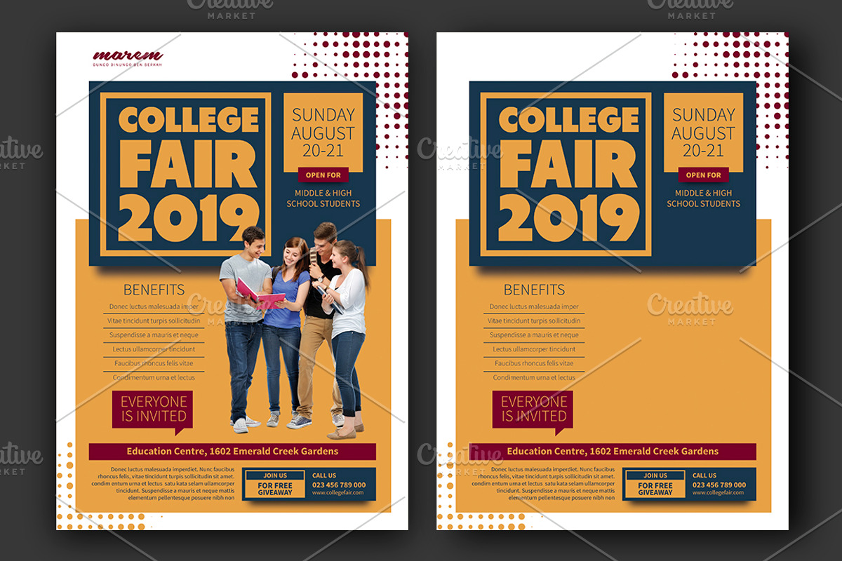 College Fair Flyer, a Flyer Template by Saphari (Photo 4 of 4)
