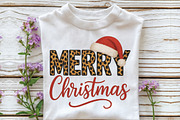 Merry Christmas Leopard Santa Hat, an Illustration by CraftArtStudio (Thumbnail 2 of 4)